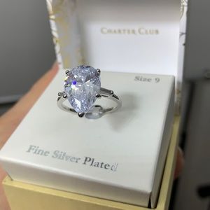 Fine silver plated ring